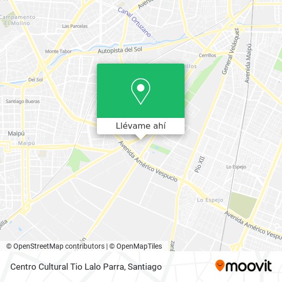 Mapa de Centro Cultural Tio Lalo Parra