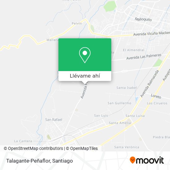 Mapa de Talagante-Peñaflor