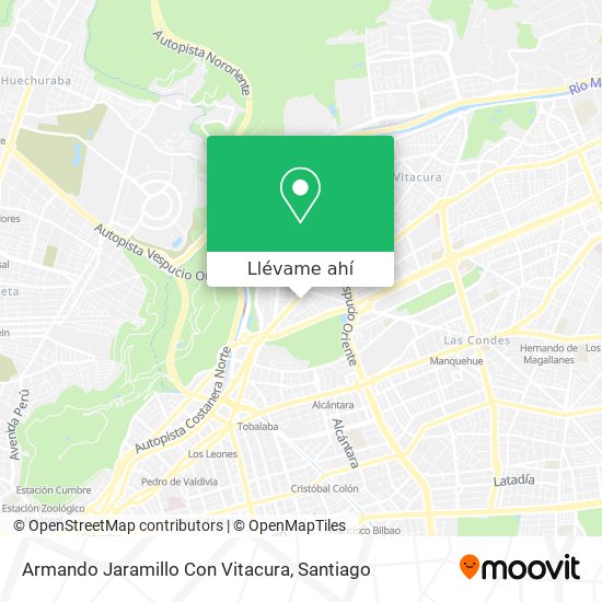 Mapa de Armando Jaramillo Con Vitacura