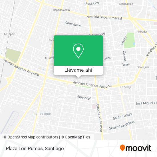 Mapa de Plaza Los Pumas