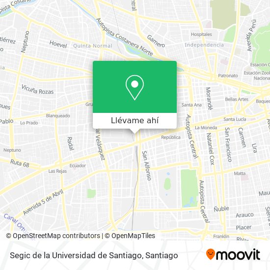 Mapa de Segic de la Universidad de Santiago