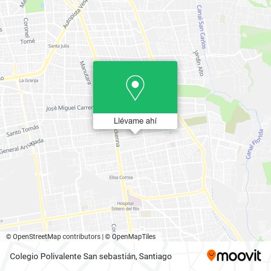 Mapa de Colegio Polivalente San sebastián