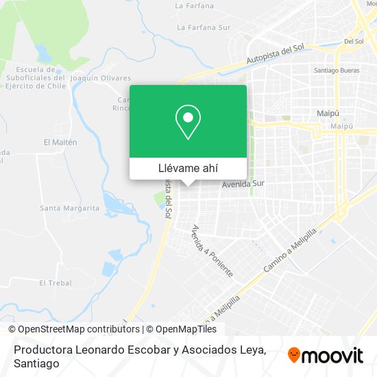 Mapa de Productora Leonardo Escobar y Asociados Leya