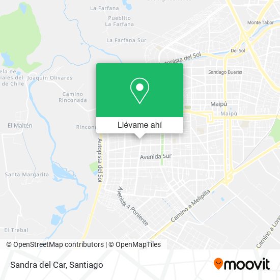 Mapa de Sandra del Car