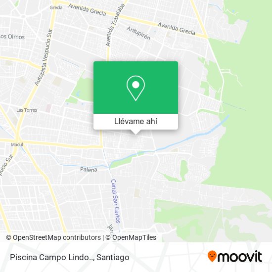 Mapa de Piscina Campo Lindo..
