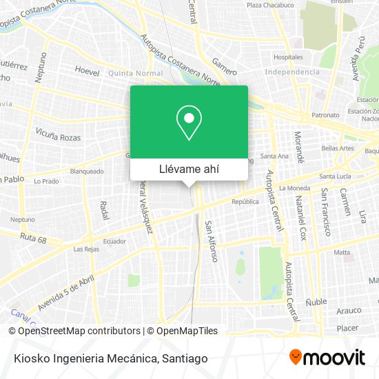 Mapa de Kiosko Ingenieria Mecánica