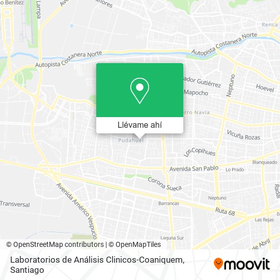 Mapa de Laboratorios de Análisis Clinicos-Coaniquem