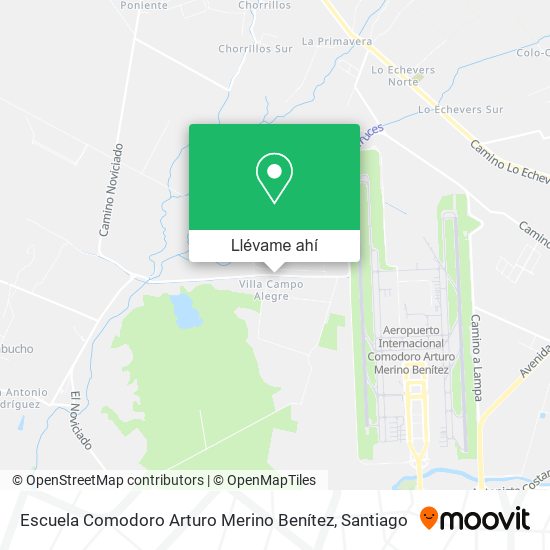 Mapa de Escuela Comodoro Arturo Merino Benítez