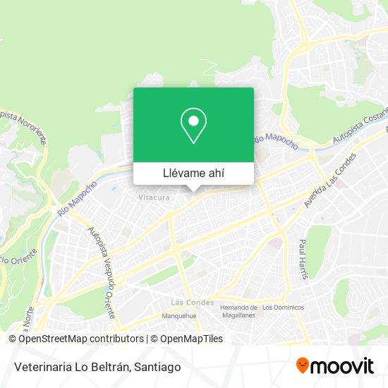 Mapa de Veterinaria Lo Beltrán