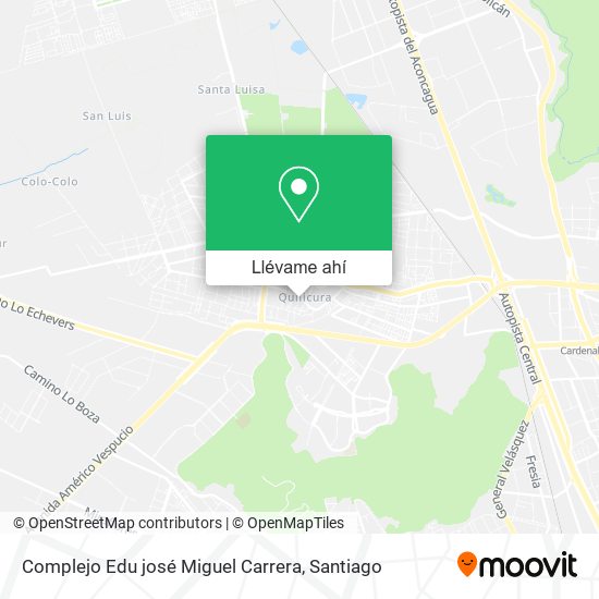 Mapa de Complejo Edu josé Miguel Carrera