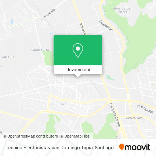 Mapa de Técnico Electricista-Juan Domingo Tapia
