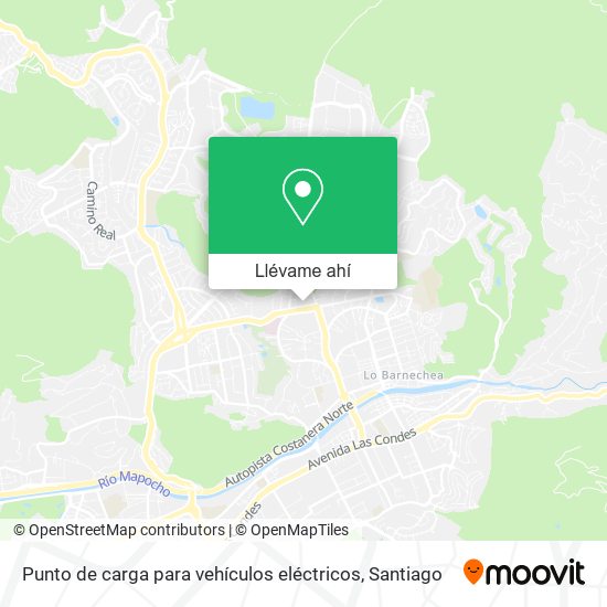 Mapa de Punto de carga para vehículos eléctricos