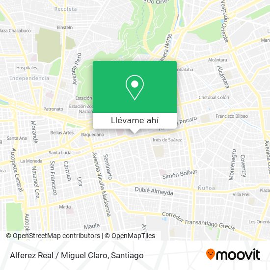 Mapa de Alferez Real / Miguel Claro