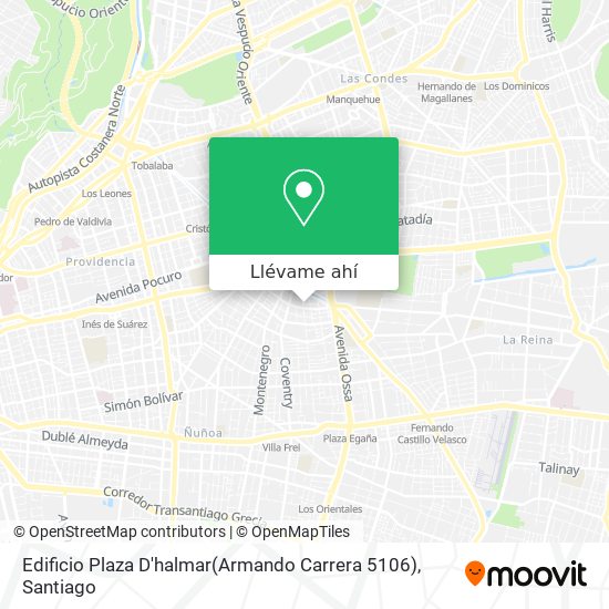 Mapa de Edificio Plaza D'halmar(Armando Carrera 5106)