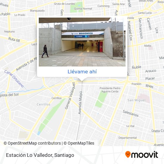 Mapa de Estación Lo Valledor