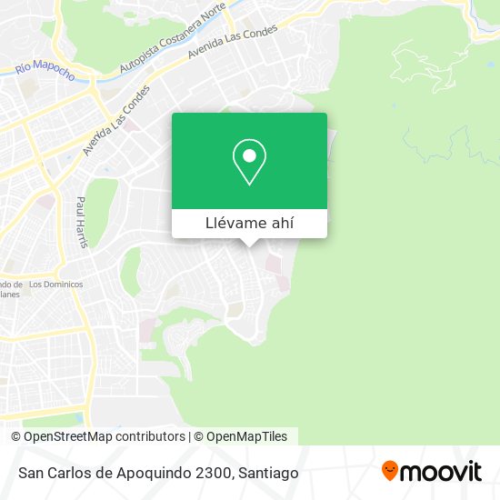 Mapa de San Carlos de Apoquindo 2300