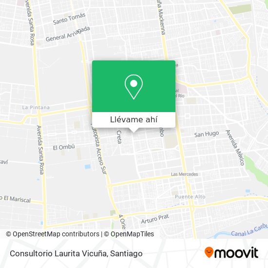 Mapa de Consultorio Laurita Vicuña