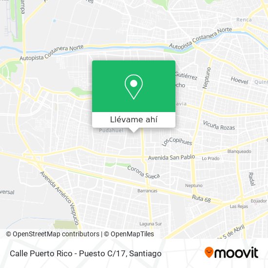 Mapa de Calle Puerto Rico - Puesto C / 17