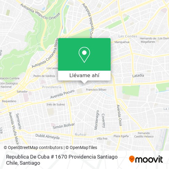 Mapa de Republica De Cuba # 1670 Providencia‎ Santiago Chile