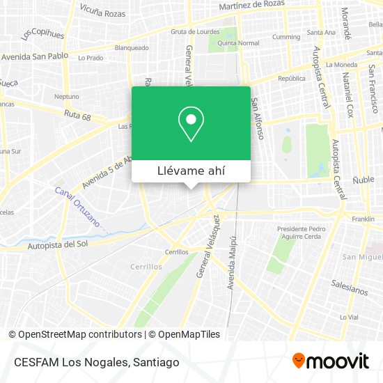 Mapa de CESFAM Los Nogales