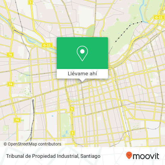 Mapa de Tribunal de Propiedad Industrial