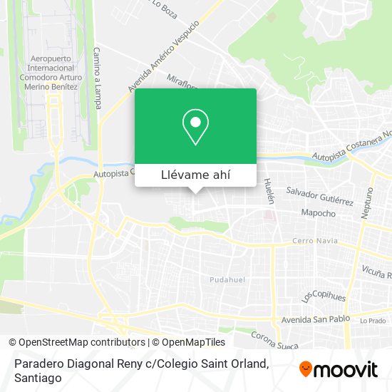 Mapa de Paradero Diagonal Reny c / Colegio Saint Orland