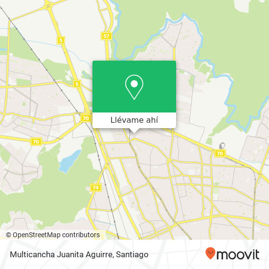 Mapa de Multicancha Juanita Aguirre