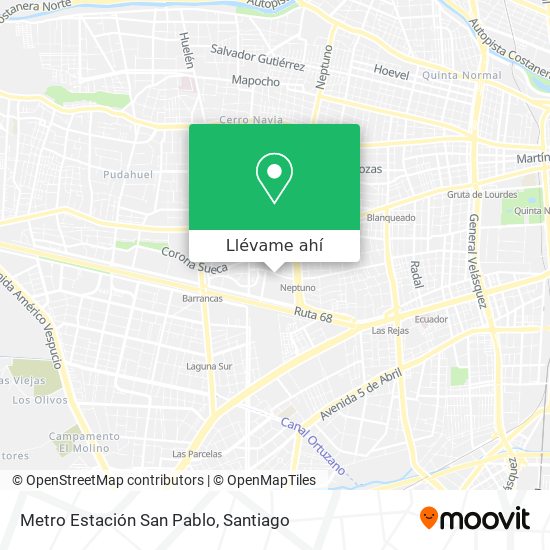 Mapa de Metro Estación San Pablo