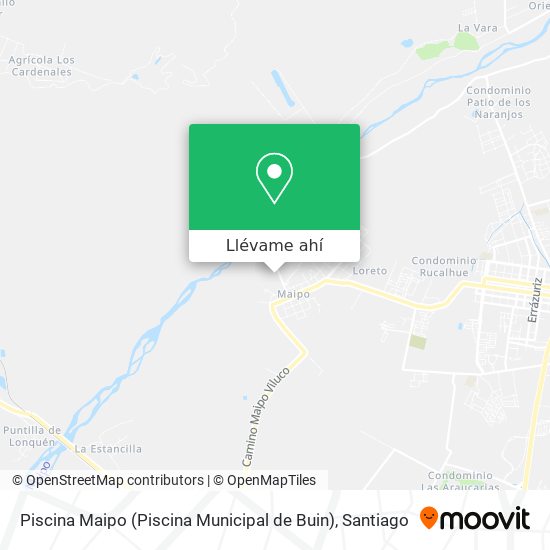 Mapa de Piscina Maipo (Piscina Municipal de Buin)