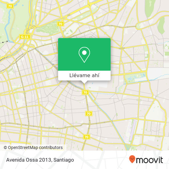 Mapa de Avenida Ossa 2013