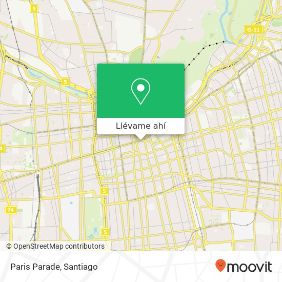 Mapa de Paris Parade