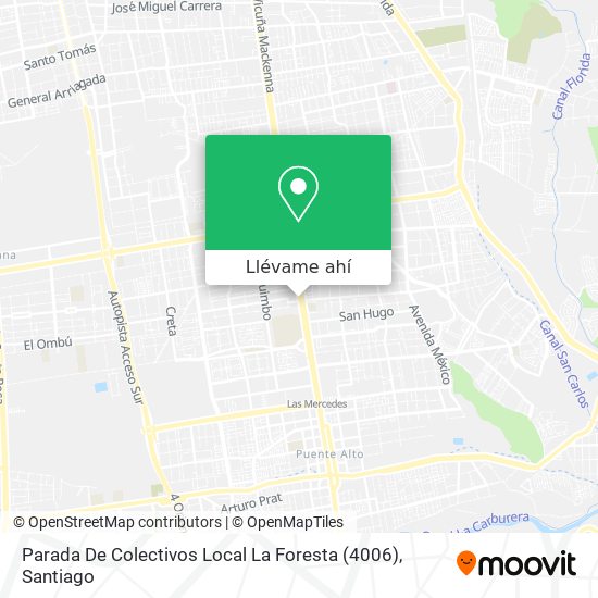 Mapa de Parada De Colectivos Local La Foresta (4006)