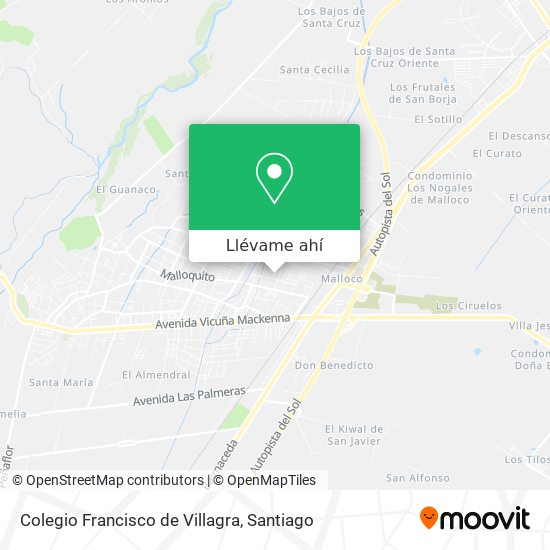 Mapa de Colegio Francisco de Villagra