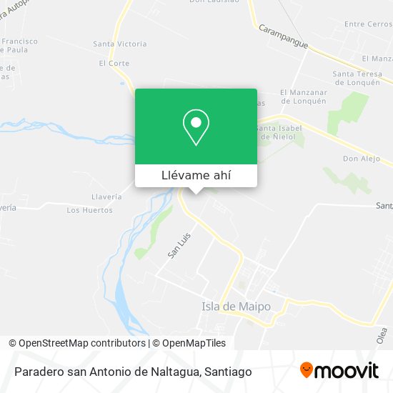 Cómo llegar a Paradero san Antonio de Naltagua en Isla De Maipo en Micro o  Tren ligero?