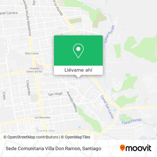Mapa de Sede Comunitaria Villa Don Ramon