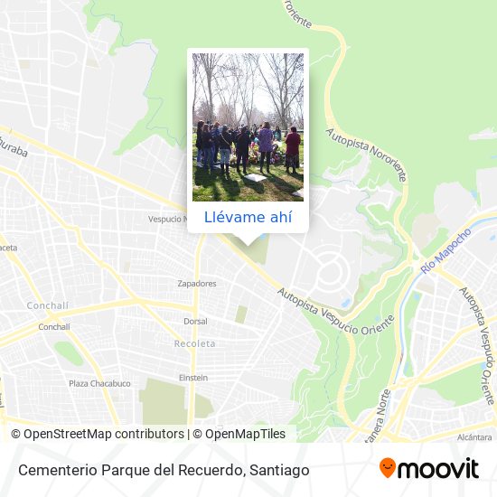 Mapa de Cementerio Parque del Recuerdo