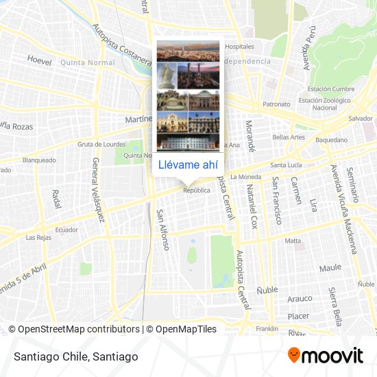 Mapa de Santiago Chile
