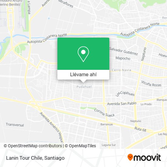 Mapa de Lanin Tour Chile