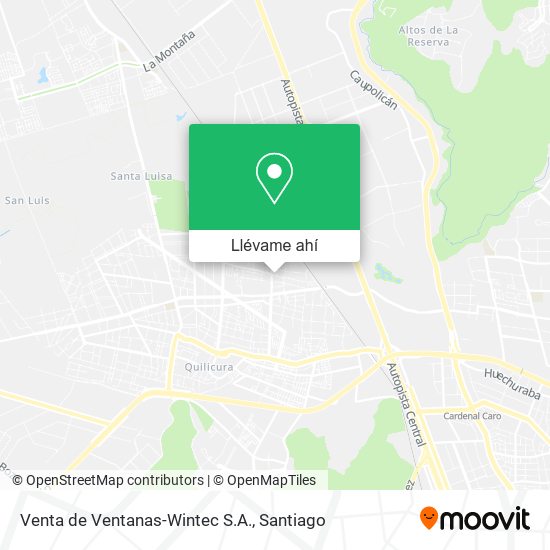 Mapa de Venta de Ventanas-Wintec S.A.