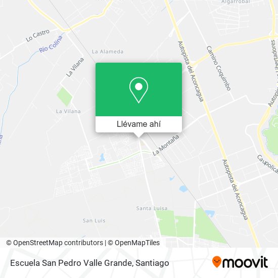 Mapa de Escuela San Pedro Valle Grande