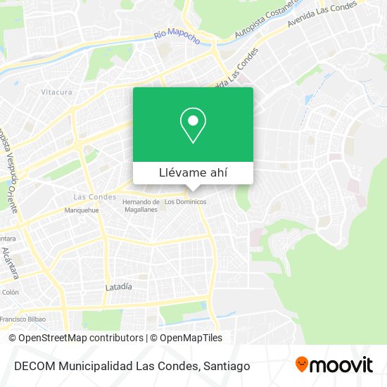Mapa de DECOM Municipalidad Las Condes