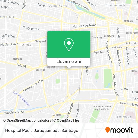 Mapa de Hospital Paula Jaraquemada