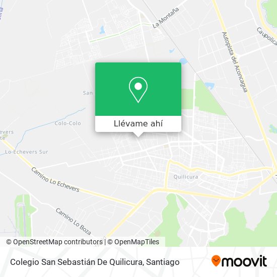 Mapa de Colegio San Sebastián De Quilicura
