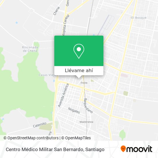 Mapa de Centro Médico Militar  San Bernardo