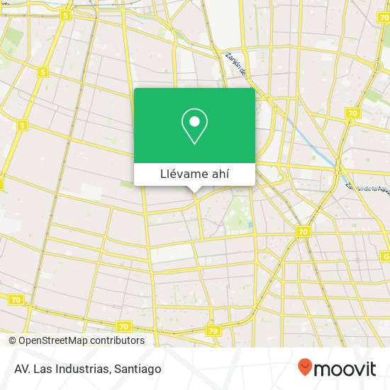 Mapa de AV. Las Industrias