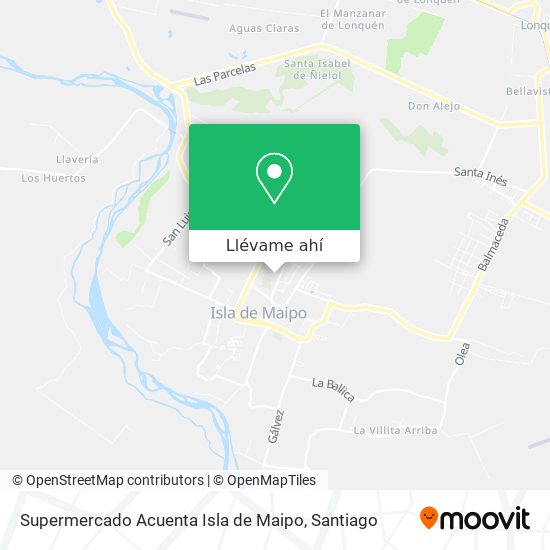 Mapa de Supermercado Acuenta Isla de Maipo
