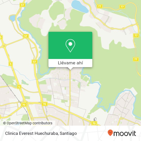 Mapa de Clinica Everest Huechuraba