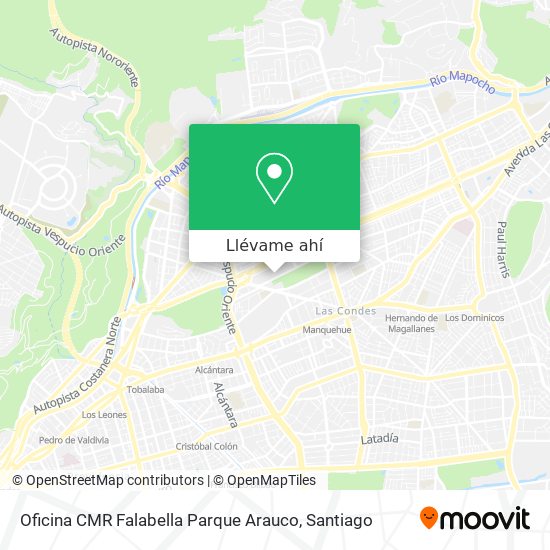 Mapa de Oficina CMR Falabella Parque Arauco