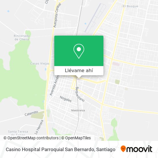 Mapa de Casino Hospital Parroquial San Bernardo