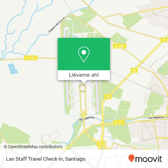 Mapa de Lan Staff Travel Check-in